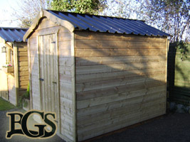 Metal Roofing: Wooden Sheds Metal Roofs